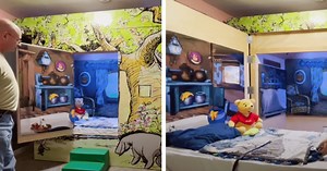 Grandpa builds grandson with autism an enchanting 'safety bed' to help him sleep well