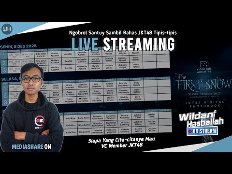 LIVE MEDIASHARE ON | Siapa Yang Bulan Ini VC Member JKT48 - Ngobrol Santuy Sambil Bahas JKT48