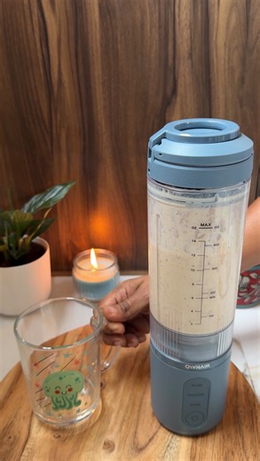 Saanj n Mumma♥️ on Instagram: "Comment for the “link” @ownair_india portable blender blast Designed as a blender for everyday use, this compact smoothie maker blender easily mixes fruits, milk, and protein powders into smooth, lump-free shakes anytime. This portable blender works perfectly as a portable juicer for travel, office, gym, or hostel use, letting you enjoy fresh drinks without bulky kitchen machines. Ideal as a portable blender for baby food, this compact unit also works as a milkshak