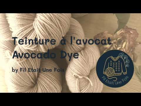 How to dye wool skeins with avocado pits and skeins