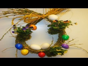 Osterdekoration: Osterkranz aus Weide selber binden
