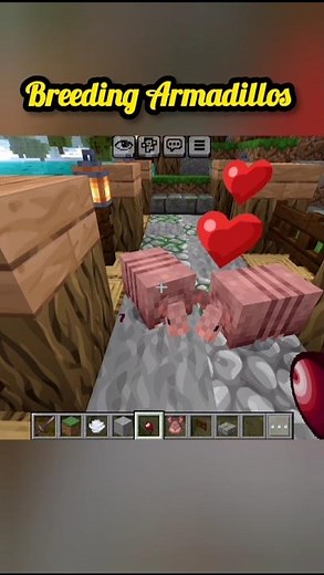HOW TO BREED Armadillos In MINECRAFT #shorts #minecraft #viral