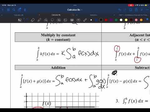 6.6 Properties of Definite Integrals