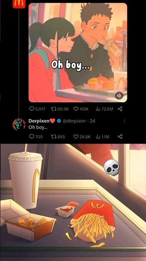 Derpixon is menace | mc Donald's animation #anime #animation #shorts