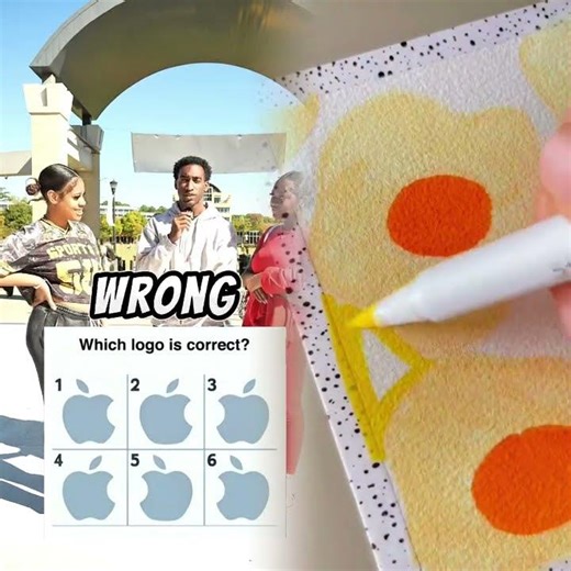 What Is The Correct Apple Logo ?#college #interview #fyp