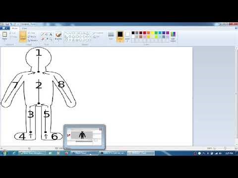body movement using skeleton layer in synfig