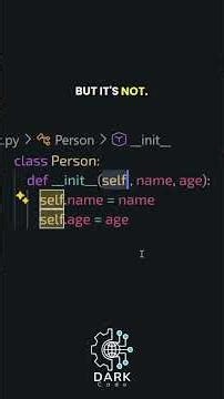 Class Person in Python | Dark Code