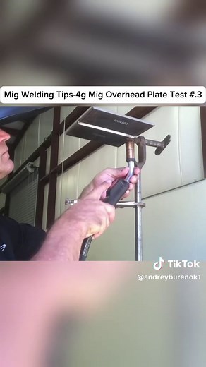 Mig Welding Tips-4g Mig Overhead Plate Test #WeldingCertification #4GPlate #WeldSkills #ViralContent #ForYouPage