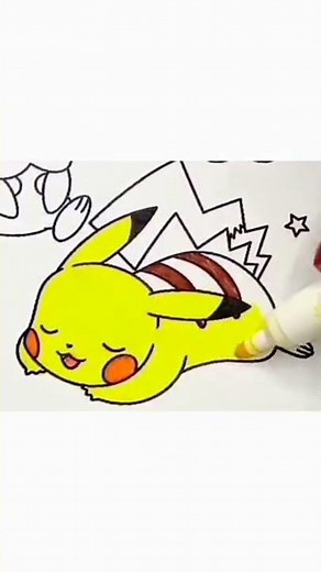 Colorindo POKÉMON Pikachu | #shorts