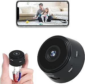 Wireless WiFi Hidden Camera with Night Vision Motion Detection，1080P Full HD Mini Spy Camera,Home Security Nanny Cameras for Home/Pet/Children