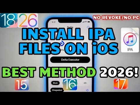[NEW] Install IPA Files on iPhone & iPad [NO REVOKE • NO PC NO •JAILBREAK ] iOS 15 - iOS 26 (2026)