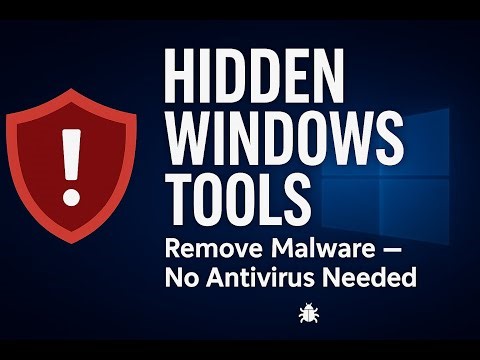 Antivirus ಮತ್ತು Malware ತೆಗೆಯುವ Trick / Hidden Antivirus & Malware Removal Tool in Window