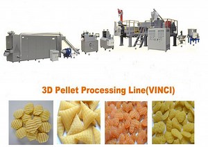 [Hot Item] 2D 3D Snack Pellet Machine, Pellet Snack Processing Line