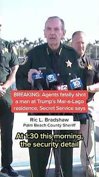 BREAKING: Agents fatally shot a man at Trump's Mar-a-Lago residence, Secret Service says