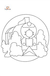 Train Coloring Pages for Kids - Print, And Color Online!