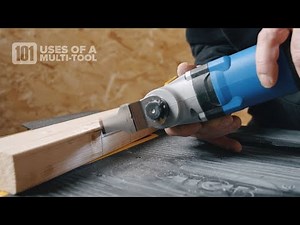 Cutting notches in wood with a multi-tool