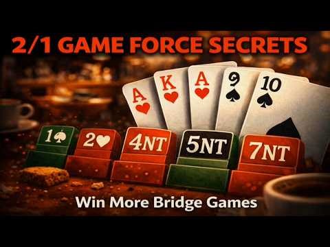 Bridge Slam Learning (119) - Modern Bridge Bidding: The Power of the 2/1 Game Force System #bidding