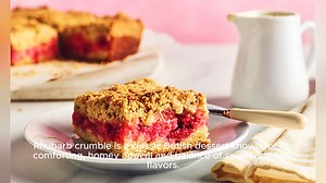 Rhubarb crumble