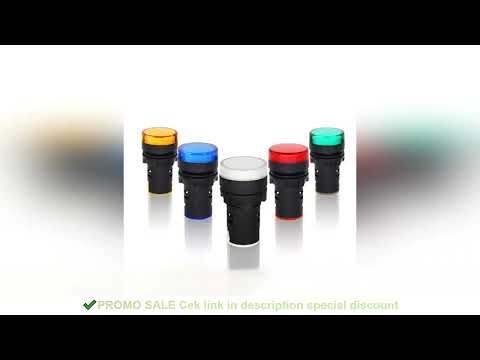 AD16-22 AD16-16 Panel Mount LED Power Indicator 12V 24V 110V 220V 380V 22mm Pilot Signal Light Lamp