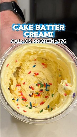 Ninja Creami Cake Batter High-Protein Ice Cream!