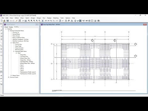 CSI SAFE - 11 Analysis , Design and detailing of Slab (Part 2/2)