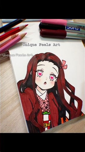 Nezuko 🩷 Chibi Drawing Tutorial| #shorts #drawingtutorials #shortsdrawing #nezuko #stepbystep #myart