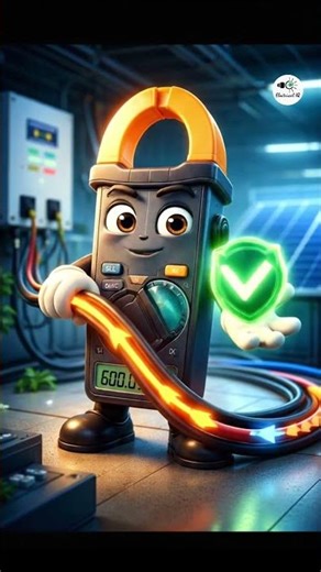 Smart Clamp Meter Tester | AC & DC Current Direction Checker for Solar Plants