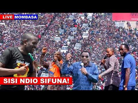 LIVE: Sifuna, Babu Owino, James Orengo Mega Rally in Mombasa after ditching Ruto and Oburu!