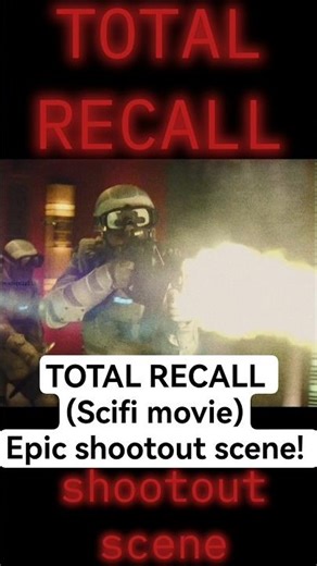 TOTAL RECALL | Epic shootout scene #bestmovies #movieclips #moviescenes #movieshorts #shortsfeed