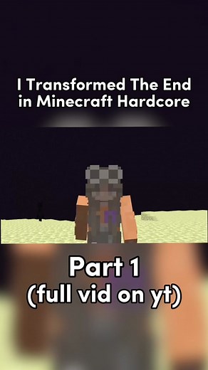 Creating a Massive End Build in Minecraft Hardcore