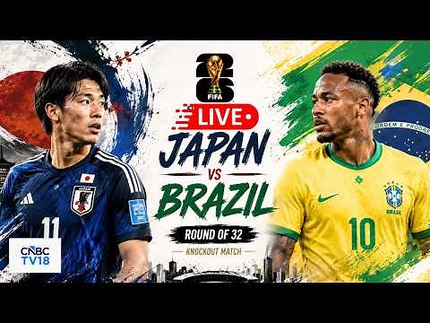 🔴FIFA World Cup 2026 LIVE: BRAZIL vs JAPAN Round of 32 Match | Neymar Jr | Ayase Ueda | Kamada |N18G