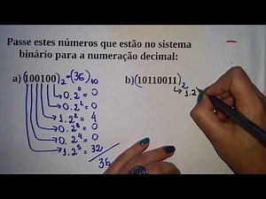 Transformação de base binária para base decimal - Prof: Edna Mendes
