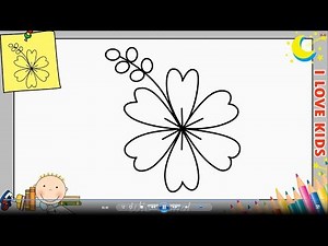 Blume zeichnen lernen einfach schritt für schritt für anfänger & kinder 11