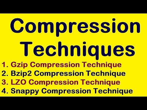 Compression Techniques in Hadoop || Gzip , Bzip2 , LZO and Snappy Compression Technique