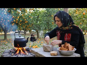 Making Posht-Zik by the Fire | An Ancient Sesame Sweet from Northern Iran