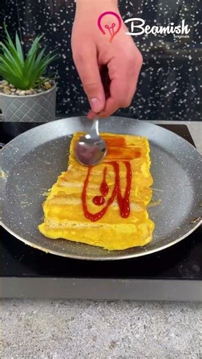 Tasty bread omelette #easy #delicious #breadomelette #trick