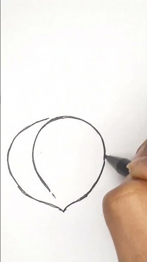 HOW TO DRAW PEACH - EASY DRAWING