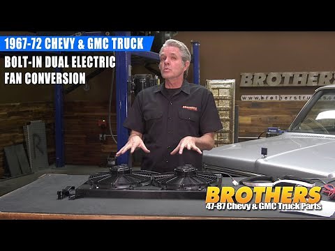 67-72 Chevy & GMC Truck Bolt-In Dual Electric Fan Conversion Kit - Easy Upgrade!
