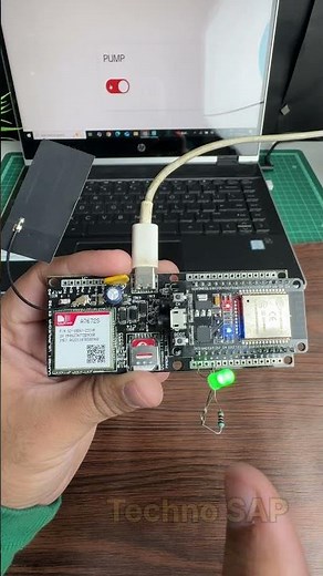 How To Use a 4G GSM Module With ESP32 to Bring Any Sensor Online Without WiFi | Full IoT Demo #short