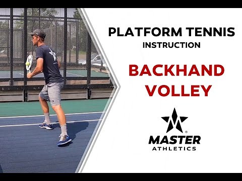 Master Athletics Backhand Volley in Platform Tennis