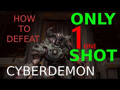 DOOM l How to defeat the CYBERDEMON with only ONE SHOT l EASIEST WAY POSSIBLE l ONLY BFG
