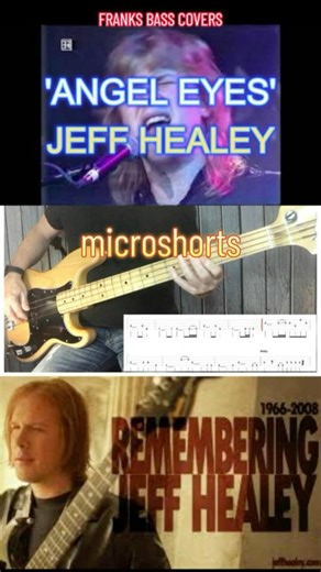 ANGEL EYES - JEFF HEALEY BAND | FRANKS BASS COVERS #microshorts