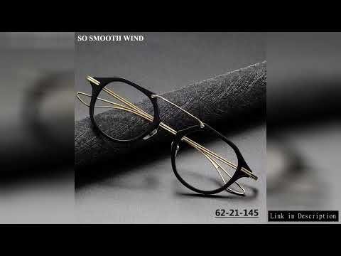 Handmade Glasses Frame for Men Women Titanium Big Face Pilot Eyeglasses Retro Designer Spectacles Do