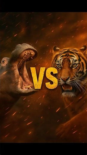 Tiger vs Hippo 🐅🦛 – Power vs Precision 🔥 | Who Rules the Wild?
