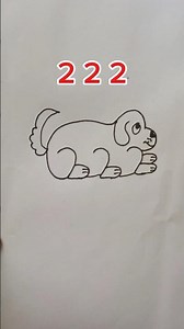 Simple and easy dog drawing video tutorial #dog #drawing #foryou #creative #easydrawing