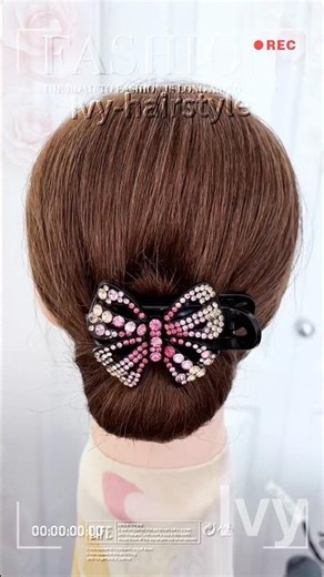 Quick & Elegant Hairstyle for Busy Mornings! #updohair #styleinspo