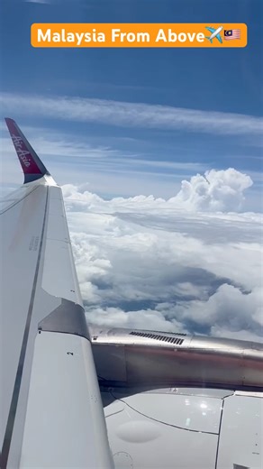 This Sky View in Malaysia 😍✈️ #travel