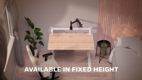 Corsair Platform:4 Elevate – 47 x 30 Inches, Adjustable Height, Electric Standing Computer Home Office Gaming Desk, Memory Presets, Cable Management, USB Ports, Monitor Arm Included – Black