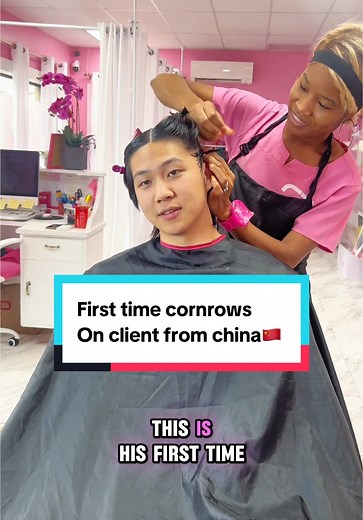 Asian Guy's First Micro Cornrows Experience from Detroit