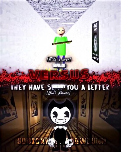 Baldi Vs Bendy #meme #edit #vsbattle #baldisbasics #bendyandtheinkmachine